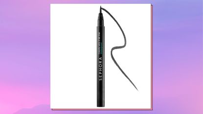 Sephora Colorful Wink-It Felt Liner review cover image on a pastel sunset background