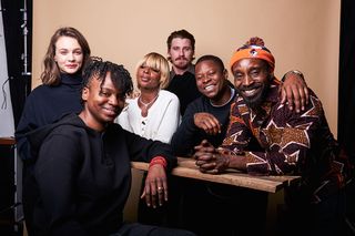 Dee Rees with the cast of Mudbound