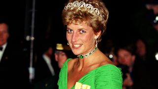 Diana, The Princess Of Wales Attends The Return Banquet, During The State Visit From Malaysia At The Dorchester Hotel In London.