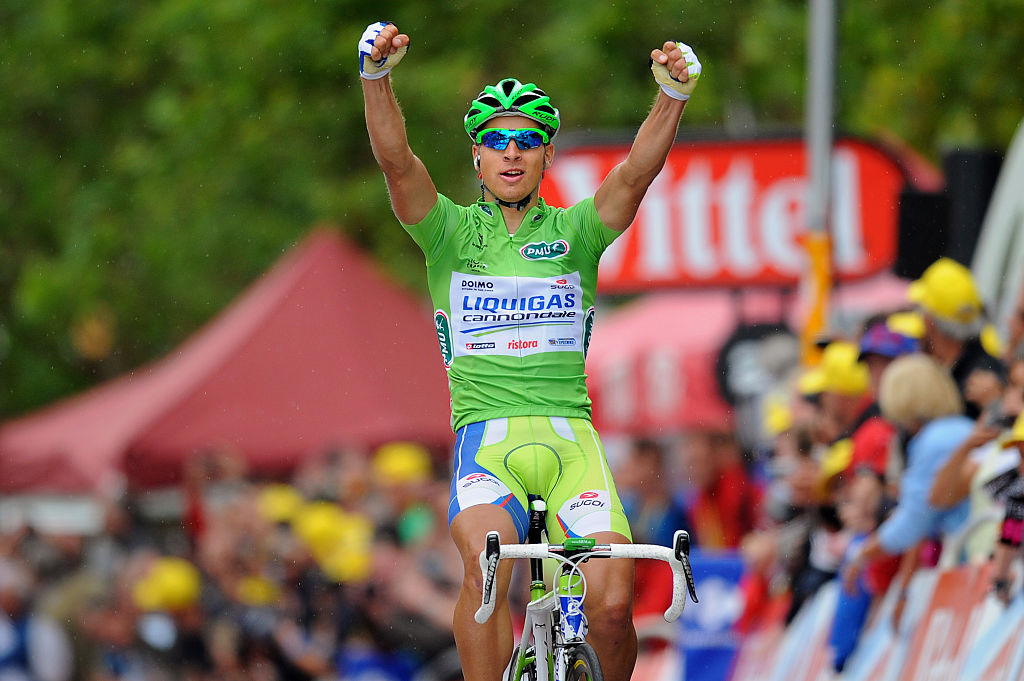 99th Tour de France 2012 / Stage 3 Arrival / Peter Sagan (Svk) Green Jersey Celebration Joie Vreugde / Orchies - Boulogne -Sur-Mer (197Km)/ Ronde van Frankrijk TDF / Rit Stage /(c)Tim De Waele
