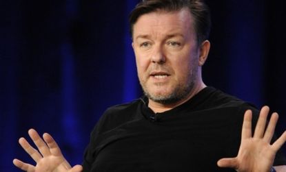 "Hoping that something is true doesn't make it true," says Ricky Gervais.