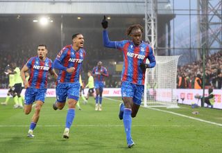 LONDON, ENGLAND - DECEMBER 29: Trevoh Chalobah of Crystal Palace celebrates scoring his team's first goal during the Premier League match between Crystal Palace FC and Southampton FC at Selhurst Park on December 29, 2024 in London, England. (Photo by Warren Little/Getty Images) Chelsea