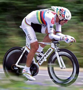 Fabian Cancellara, 27, powers towards Olympic TT Gold