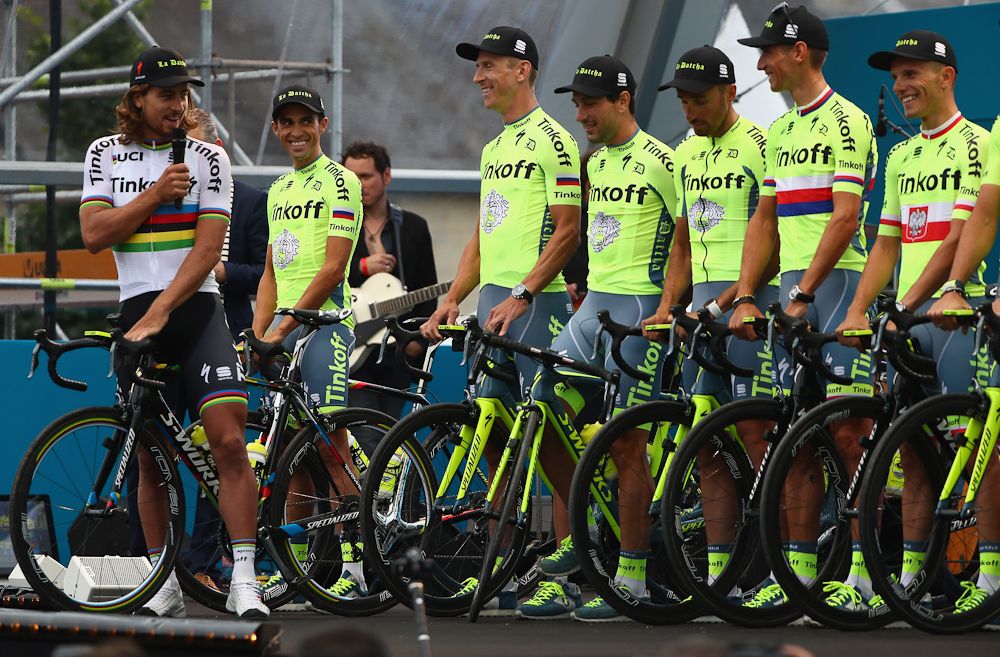 Peter Sagan takes control of the Tinkoff introductions