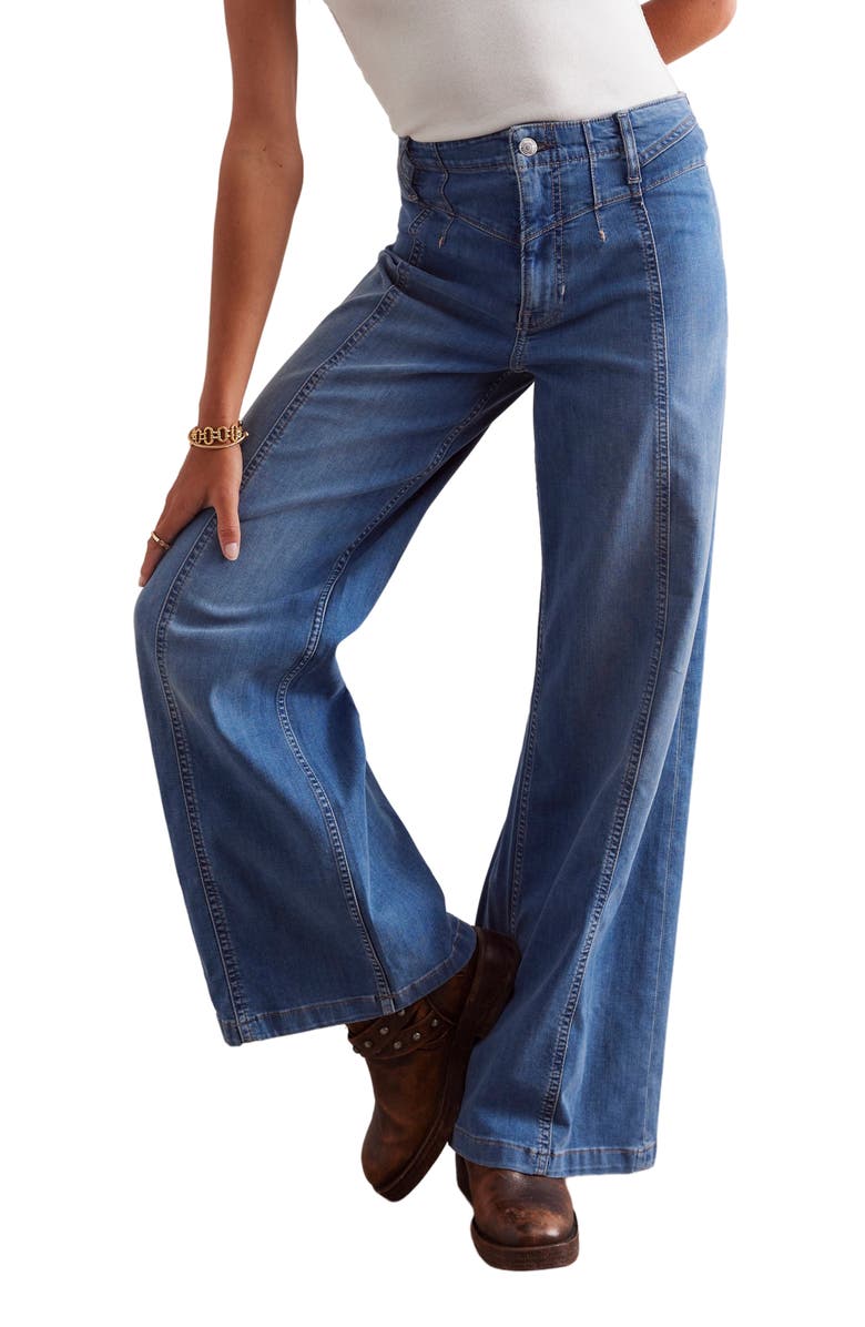 Libre Front Yoke Wide Leg Jeans