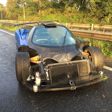 Pagani Zonda Crash