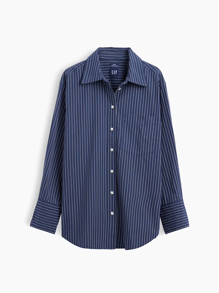 Gap, Organic Cotton Poplin Big Shirt