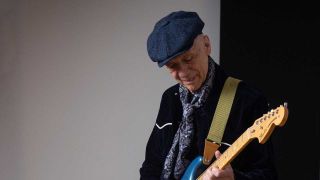 Robin Trower playing guitar in the studio