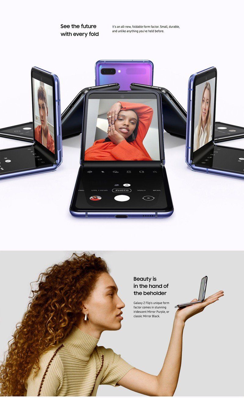 Galaxy Z Flip Marketing Materials