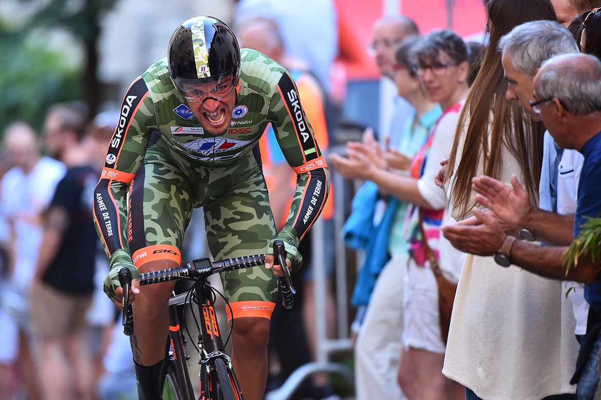 Damien Gaudin (Equipe Cycliste Arm&eacute;e de Terre) continued his good 2017 season with the prologue victory
