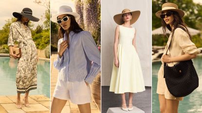 Four models wearing Holland Cooper