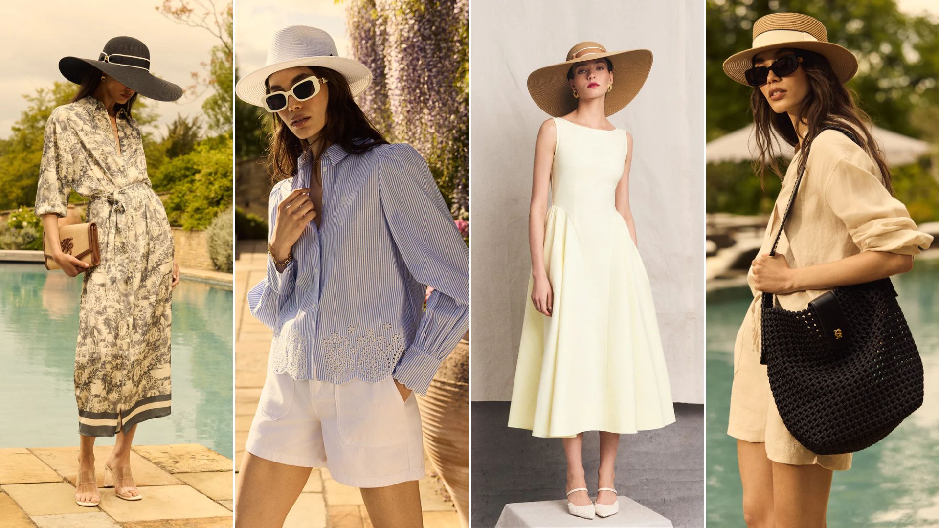 Four models wearing Holland Cooper 