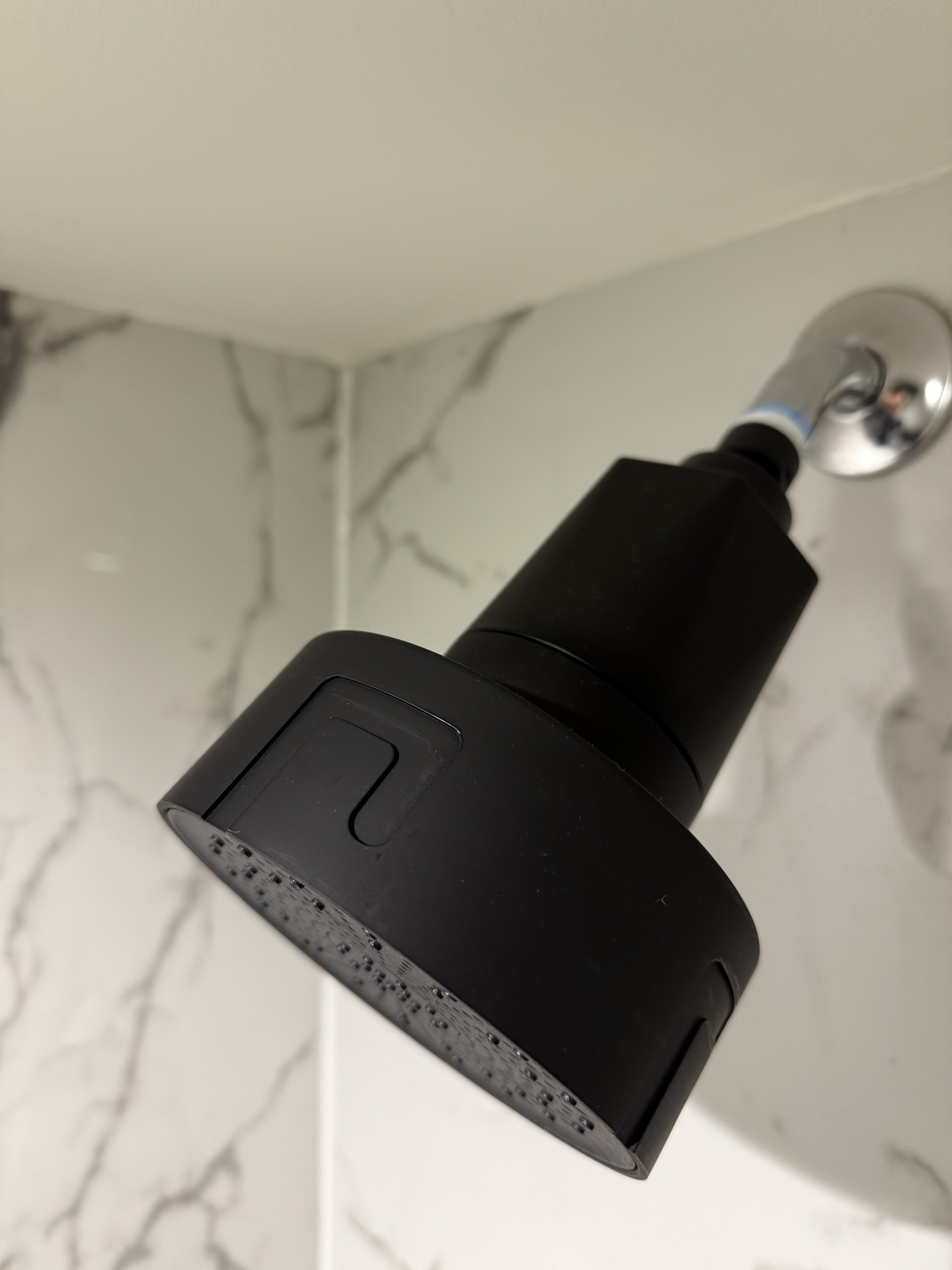 Photo of how to install the HigherDose Red Light Showerhead Filter