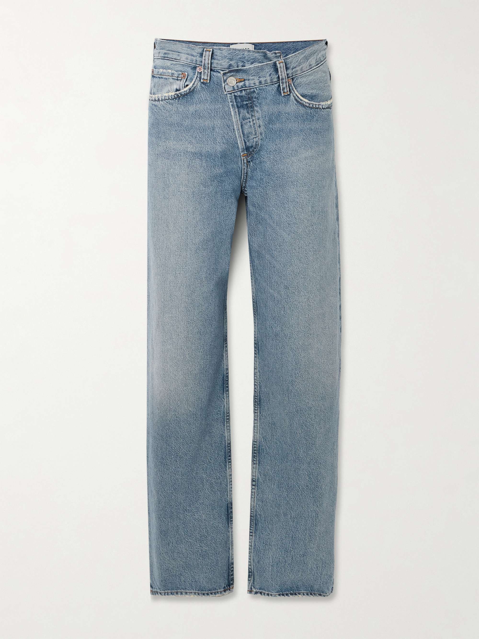 Arch Criss Cross Asymmetric Wide-Leg Jeans