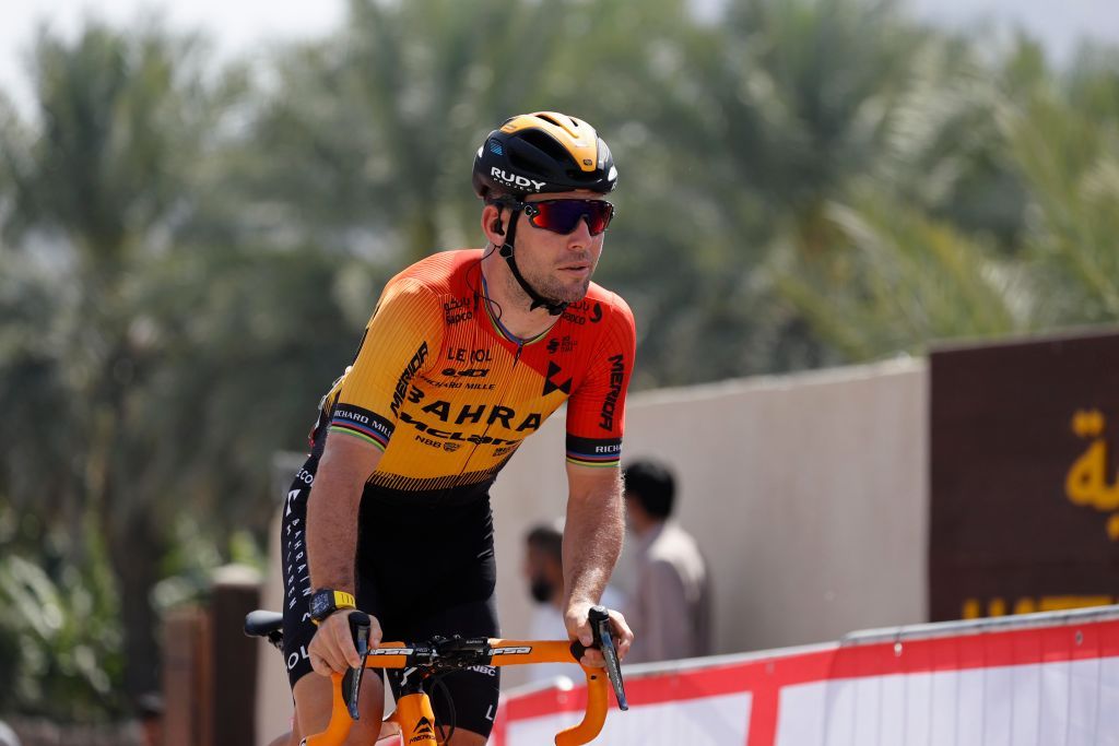 British Mark Cavendish of BahrainMerida pictured at stage 2 of the UAE Tour 2020 cycling race 168km from Hatta to Hatta Dam in Dubai United Arab Emirates Monday 24 February 2020 This years edition is taking place from 23 February to 29 February BELGA PHOTO YUZURU SUNADA FRANCE OUT Photo by YUZURU SUNADABELGA MAGAFP via Getty Images