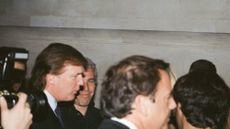 Donald Trump and Jeffrey Epstein attend a Victoria's Secret Angels event in New York City in 1997