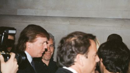 Donald Trump and Jeffrey Epstein attend a Victoria's Secret Angels event in New York City in 1997