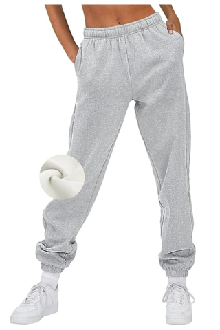 AUTOMET Women’s Casual Baggy Fleece Sweatpants (Were $39) 