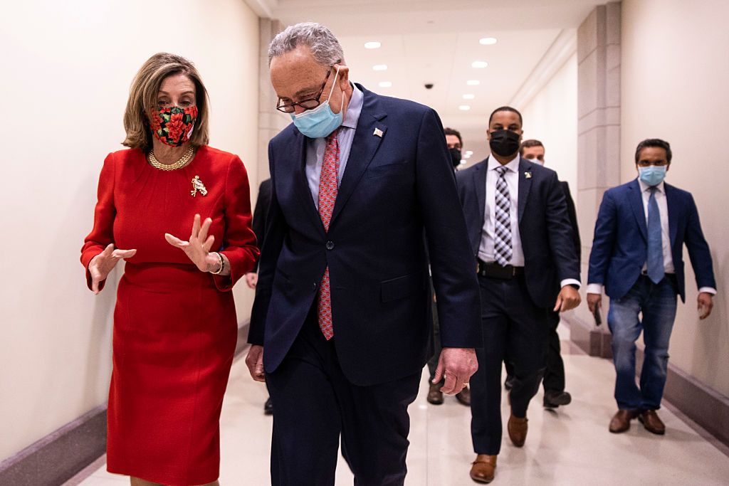 Senate Majority Leader Chuck Schumer and House Speaker Nancy Pelosi.