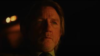 Benoit Blanc (Daniel Craig) thinks in Wake Up Dead Man: A Knives Out Mystery