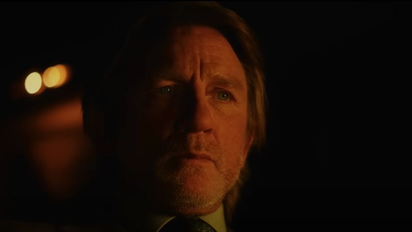 Benoit Blanc (Daniel Craig) thinks in Wake Up Dead Man: A Knives Out Mystery