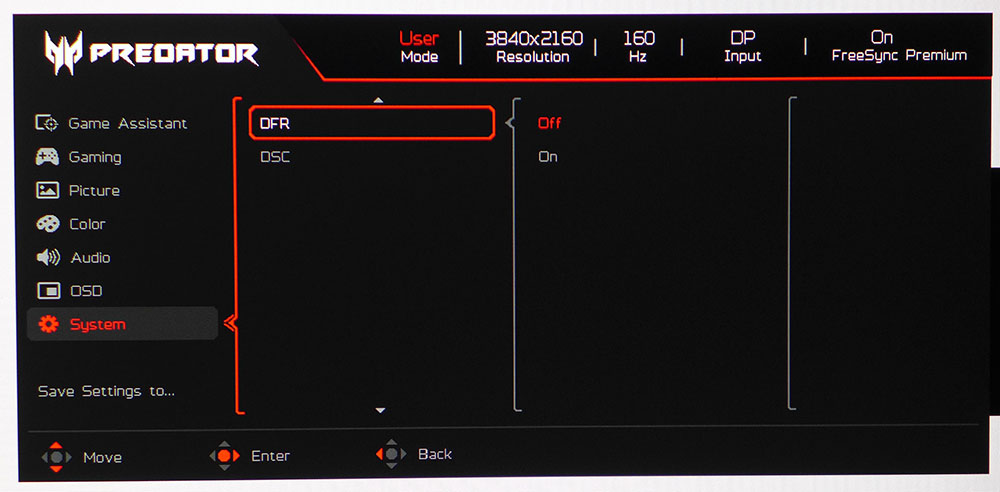 Acer Predator XB273K V5