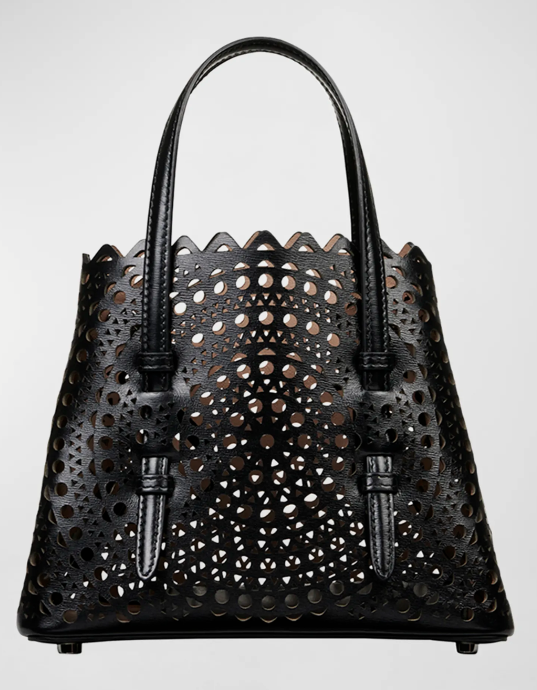 ALAIA, Mina 20 Tote Bag in Vienne Perforated Leather
