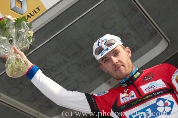 C&eacute;dric Pineau (FDJ) in the lead of the most combative rider classification.