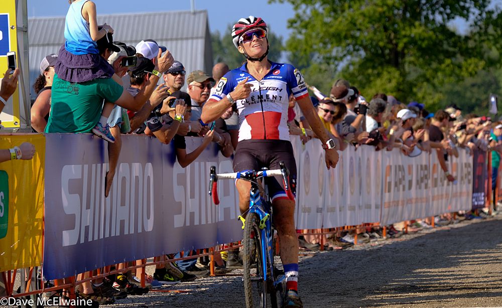 Caroline Mani (FRA) seemed to be quite happy with her second place finish