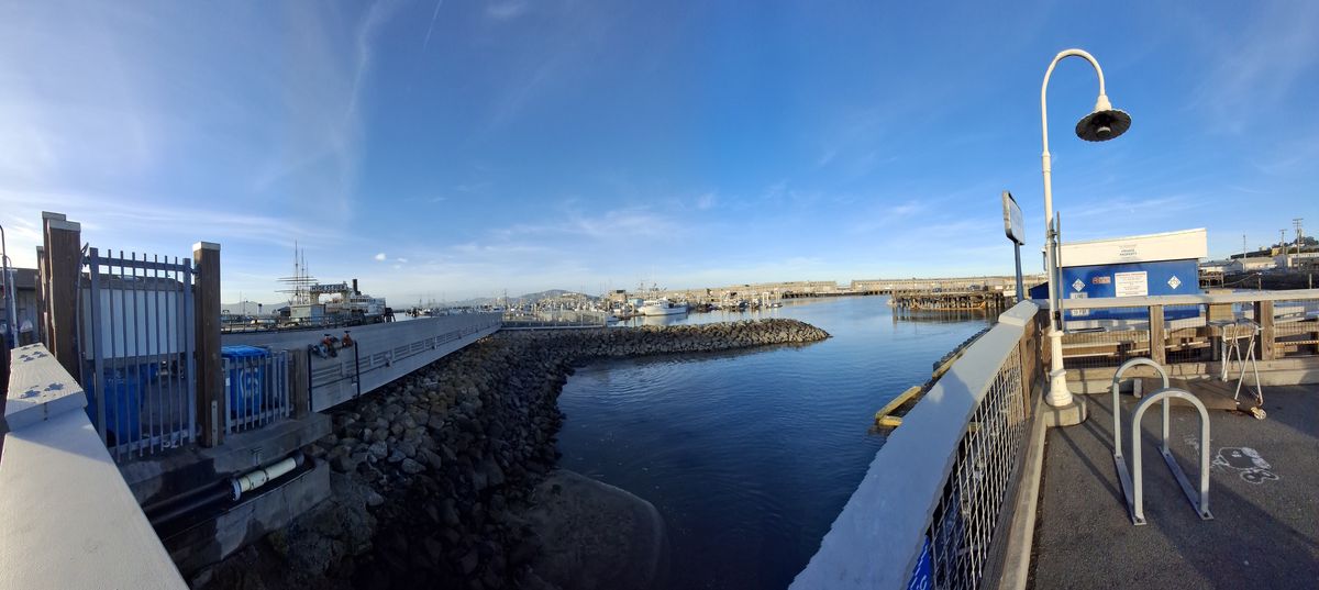 A panorama near the San Francisco Maritime National Historic Park shot by Galaxy A35