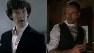 Benedict Cumberbatch in Sherlock and Jonny Lee Miller in Elementary.
