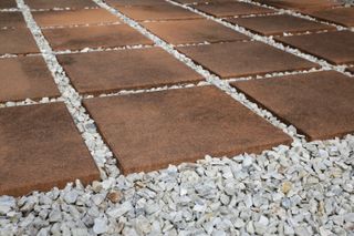 dry laid clay paving slabs