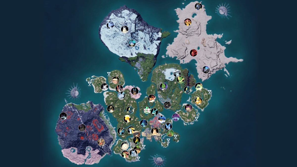 Palworld boss locations map: Every tower boss and Alpha Pal in order ...