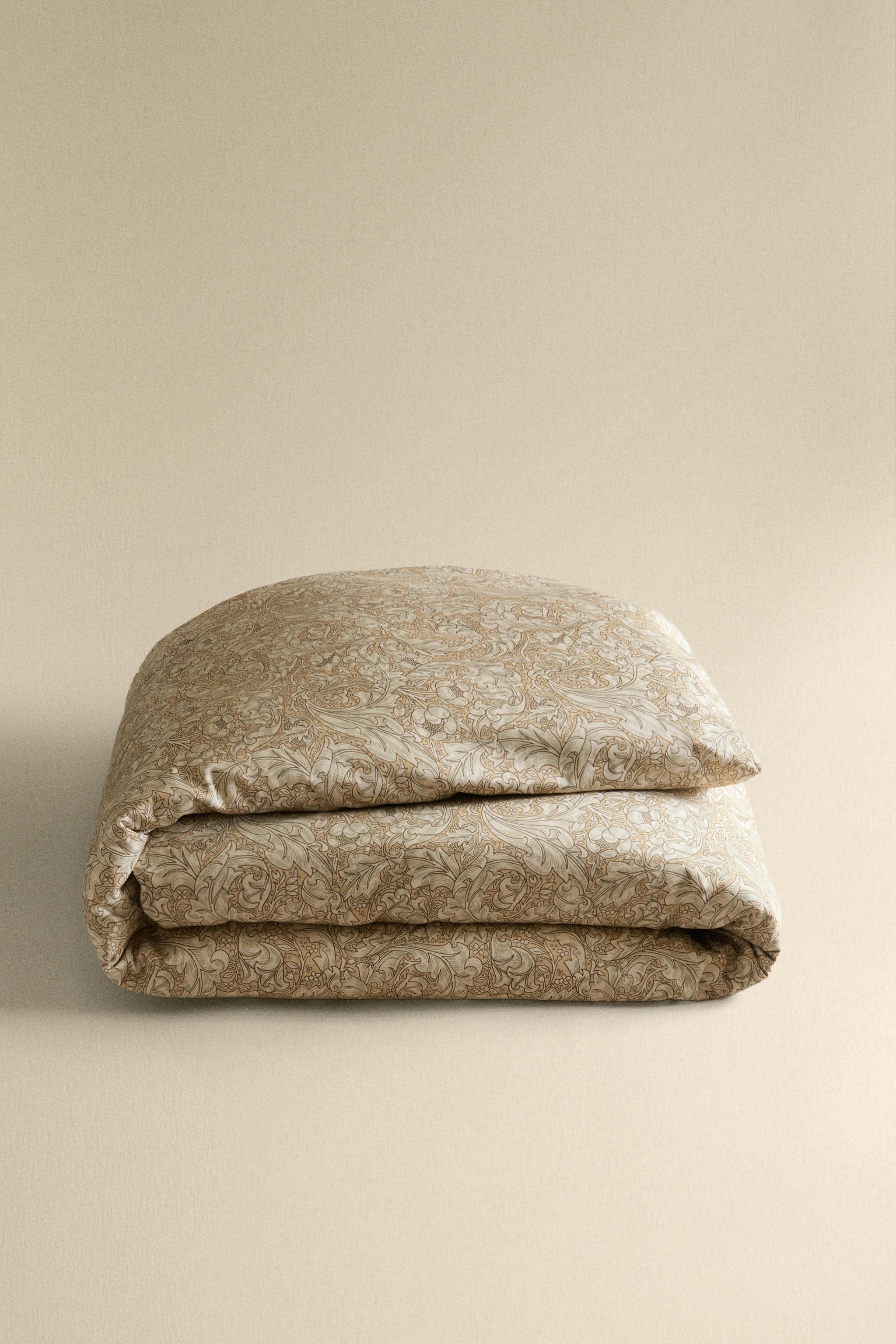 Morris &amp;amp; Co. Floral Cotton Sateen Duvet Cover