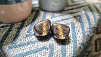 The Noble Vanguard IEMs in various positions in my home office. 