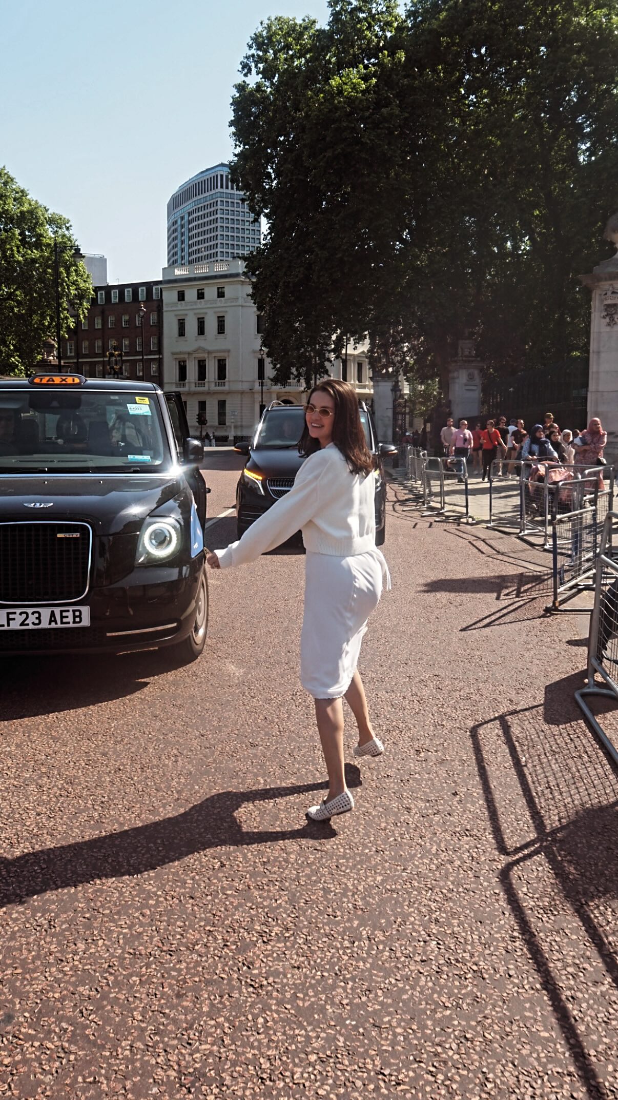 Selena Gomez wore a super-studded pair of Ala&amp;iuml;a Mary Janes in London