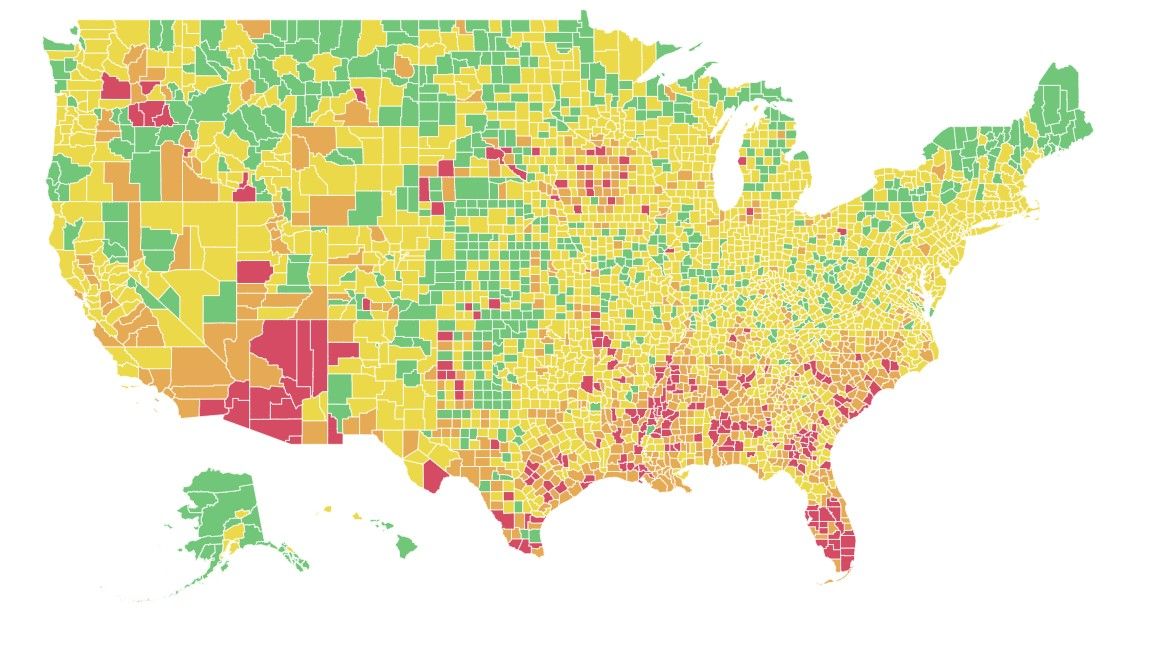 Travelling this 4th of July? Check Harvard’s new coronavirus risk map ...