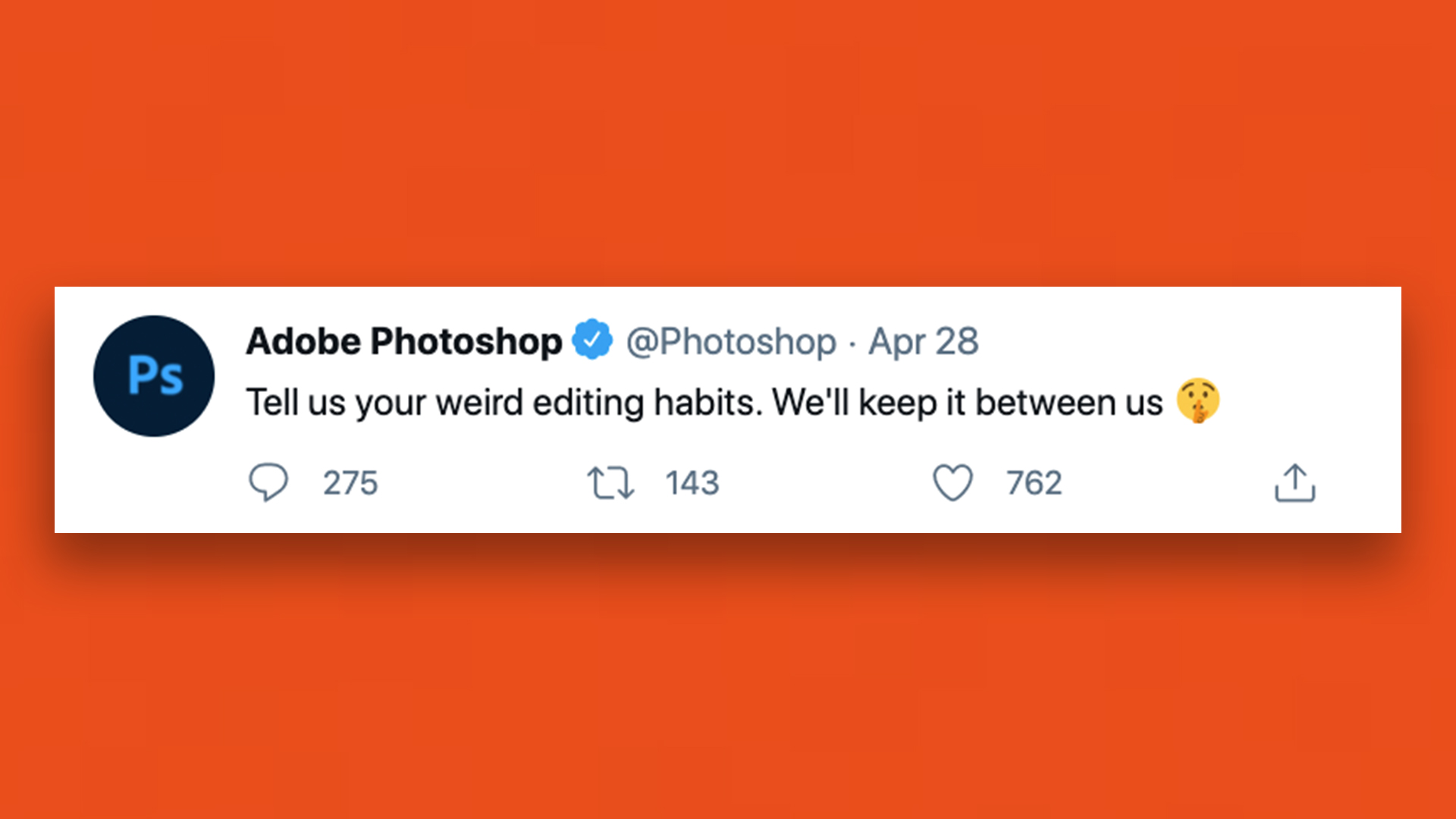 Photoshop tweet