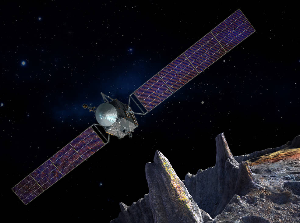 NASA Mission to Metal Asteroid Psyche: Artist&#039;s Concept