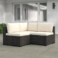 Holliston Wicker / Rattan 3-Person Seating Group with Cushions: was $1,100, now $249.99 (77%) at Wayfair
