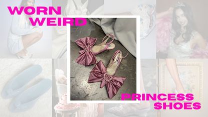 Collage of princess shoe trend
