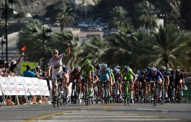Andr&eacute; Greipel (Lotto Belisol) takes the win on stage 3
