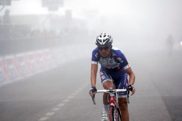 Evgeni Petrov (Katusha) was the only other breakaway rider to finish ahead of the group of favourites