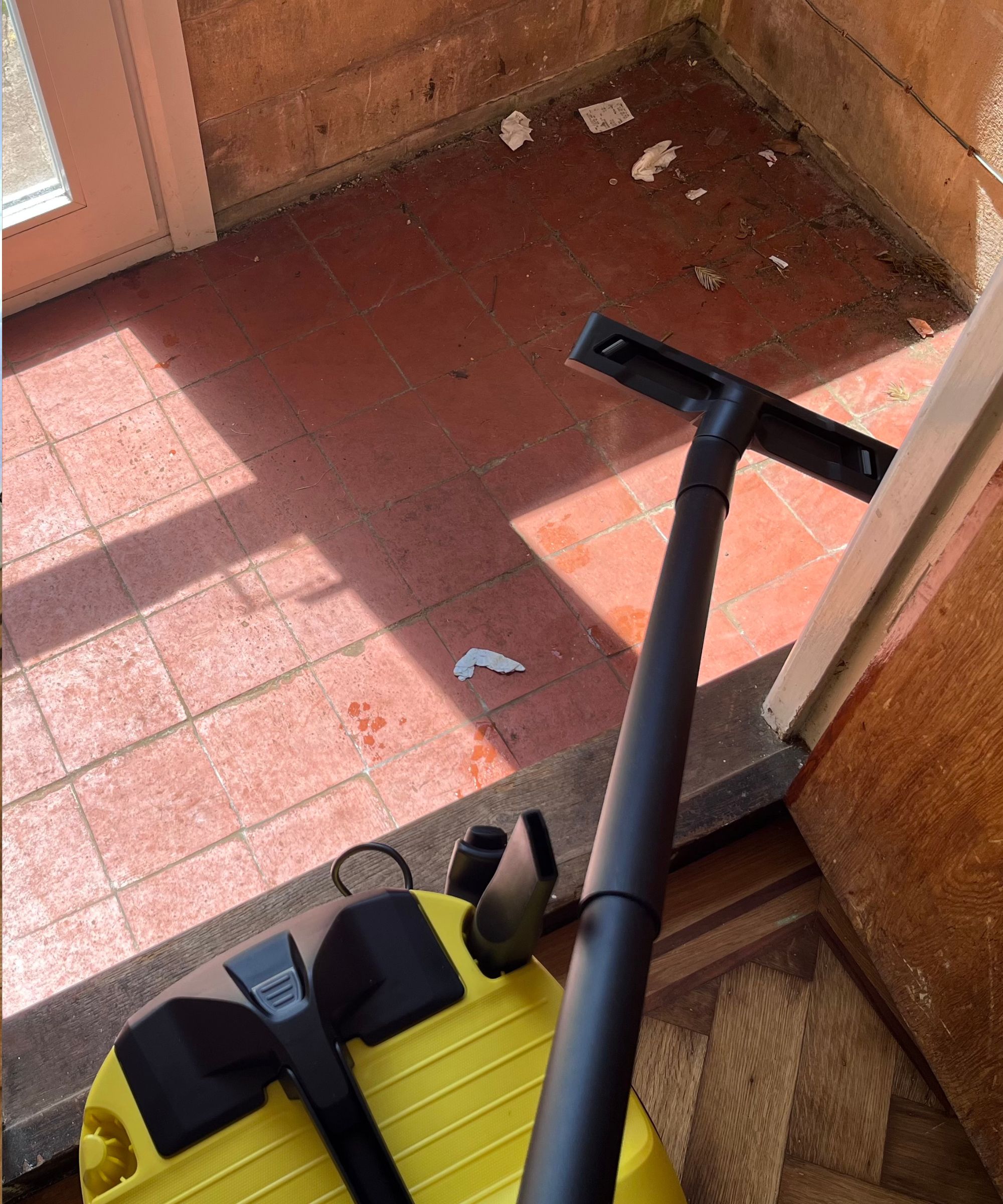 The Karcher WD4 has powerful suction that cleaned up cobwebs, old receipts and debris.