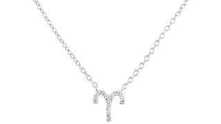 A silver and diamond zodiac necklace, one of the best personalized jewelry gifts.