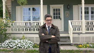 Alfred Molina as Chief Inspector Armand Gamache in Three Pines.