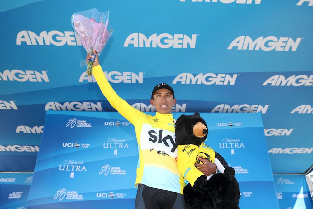 Team Sky's Egan Bernal is still in yellow after stage 3 of the 2018 Tour of California