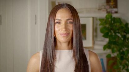 Meghan Markle's super sleek shiny hair 