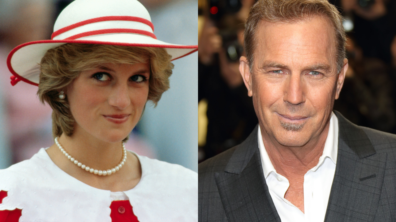 Princess Diana and Kevin Costner