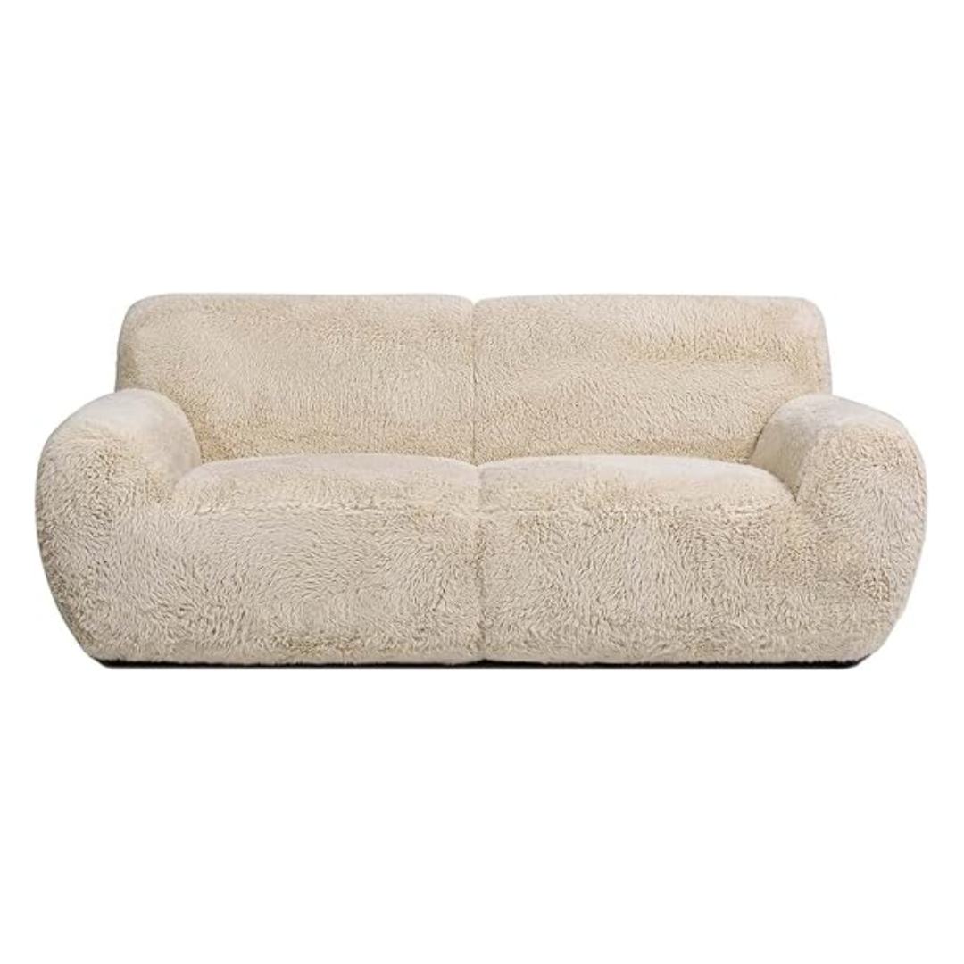 Jennifer Taylor Home , Sequoia Faux Sheepskin Overstuffed Sofa